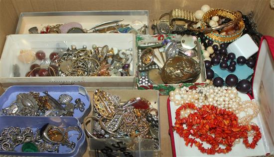 Mixed silver & costume jewellery